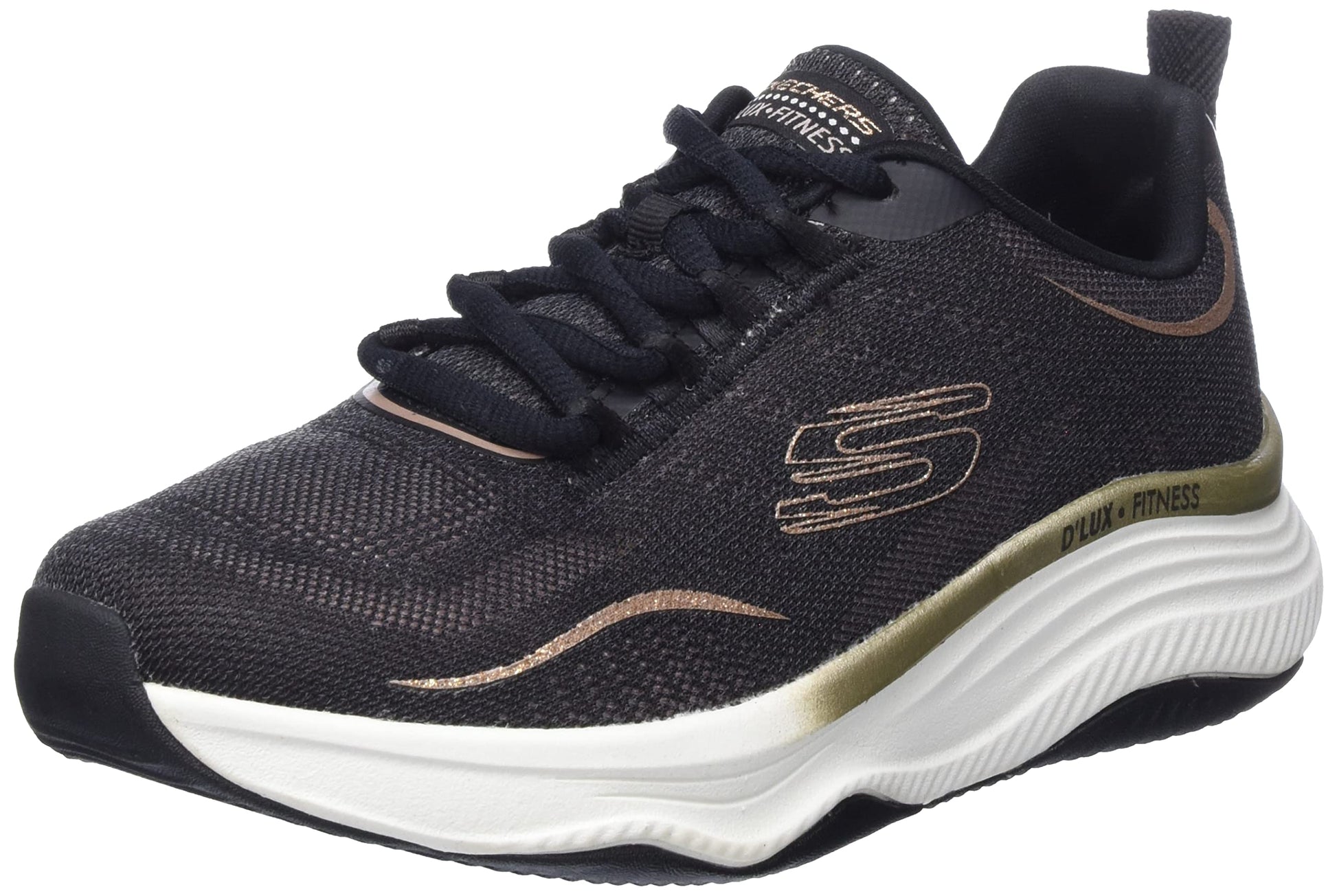 Skechers Women DLux Fitness Pure Glam Casual Shoes