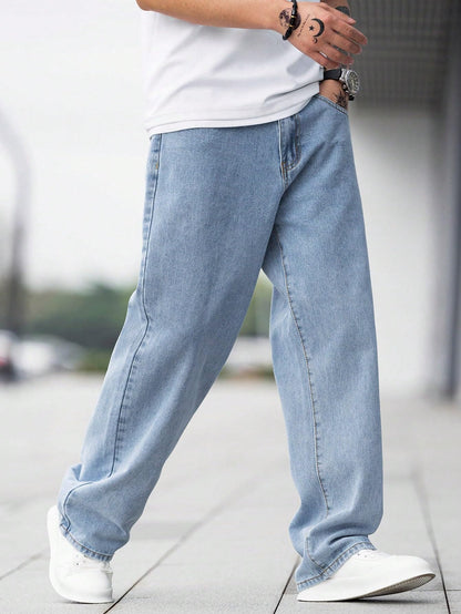 Kotty MenS Solid Regular Fit Mid Distressed Fashionable Trendy Denim Jeans(Blue,32)