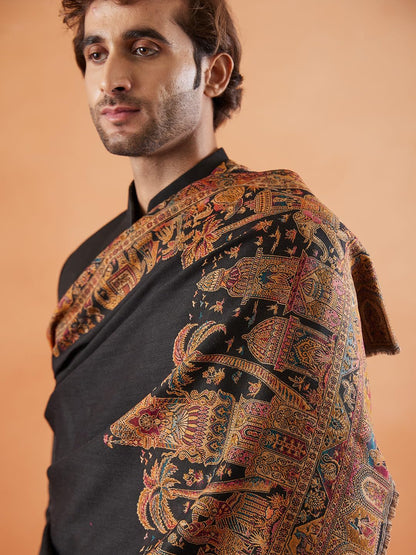Pashmoda Men Rajwada Kaani Shawl (Size: 101x203 Cm)