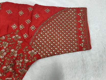 Vihu Fashion WomenS Readymade Blouse Multi Golden Codding Sequence Embroidery Work Indian Ethnic Designer Stitched Readymade Sa