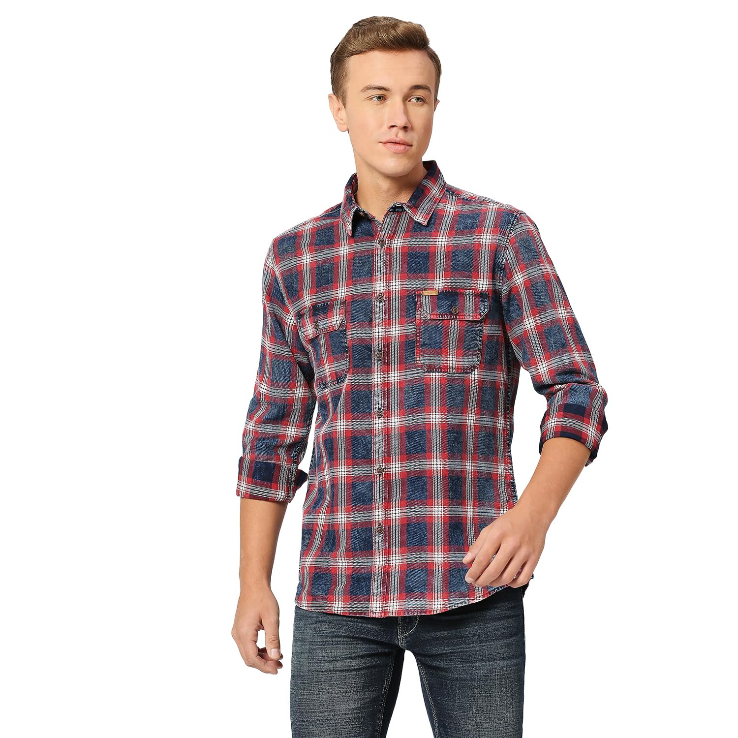Pepe Jeans MenS Regular Fit Shirt (Pm308164561S_Indigo