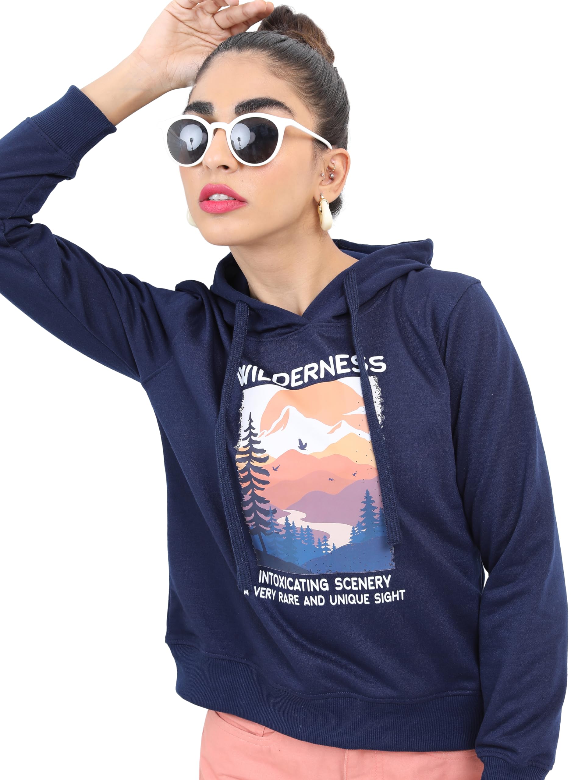 Ketch Womens Full Sleeve Regular Fit Sweatshirt Khss000160 Navy M