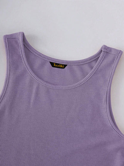 Toochki Tops for Woman | Spandex Top | Crop | Short | Western | for Jeans | Sleeveless | Stretchable | Purple