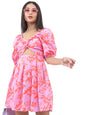 Ketch Polyester Womens Short Sleeve Casual Fit Dress Midi Khj6000238_Lilac
