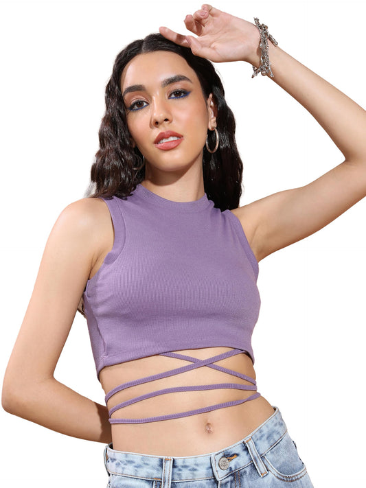 Ketch WomenS Regular Fit Tops (Khtp000454_Purple