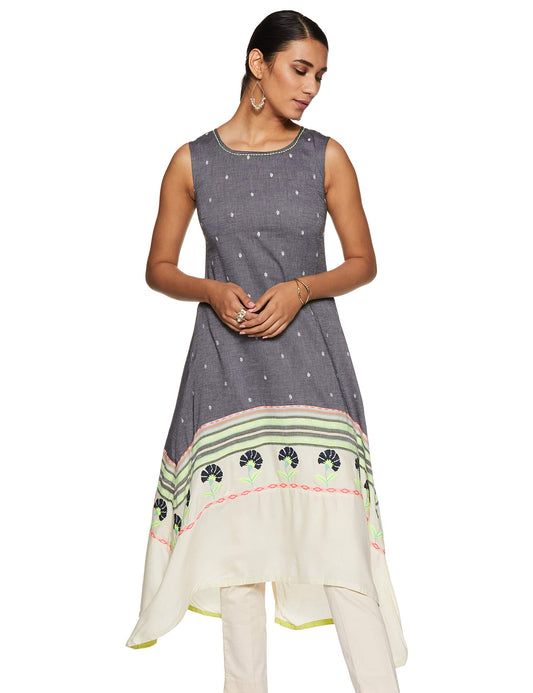 W for Women's Asymmetrical Hemline Kurta