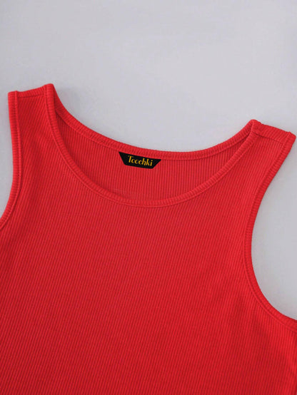 Toochki Tops for Woman | Spandex Top | Crop | Short | Western | for Jeans | Sleeveless | Stretchable | Red
