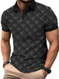 Noble Monk Men Ragular Polo Neck T-Shirts | Printed Tshirt For Men And Boys Black White