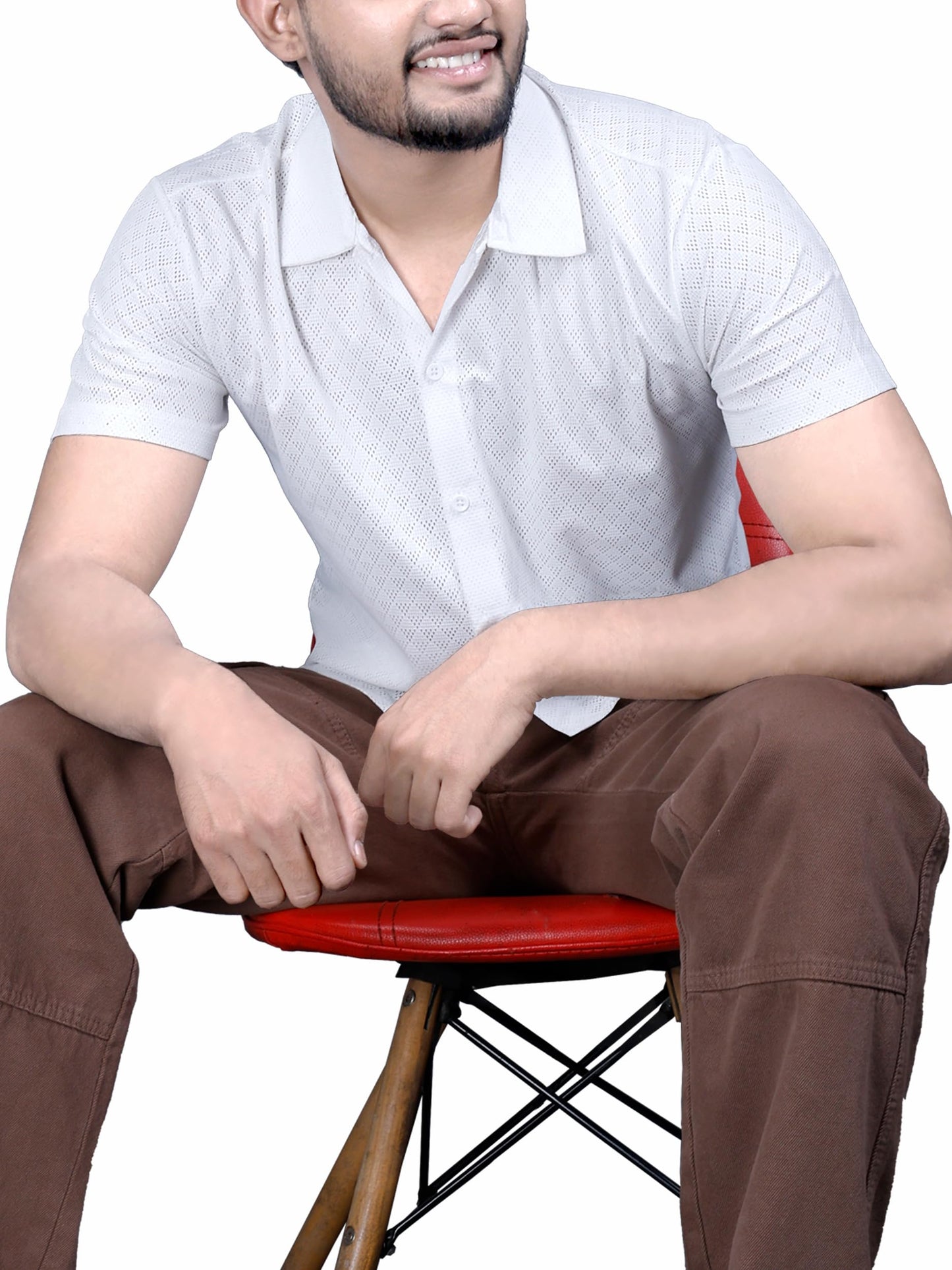 Noble Monk MenS Regular Fit Polo Shirt | 3/4 Sleeve | Casual Shirt For Men