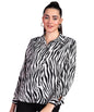 POPWINGS Printed Full-Sleeves Regular-Fit Polyester Printed Shirt for Women Stylish Western Casual Wear
