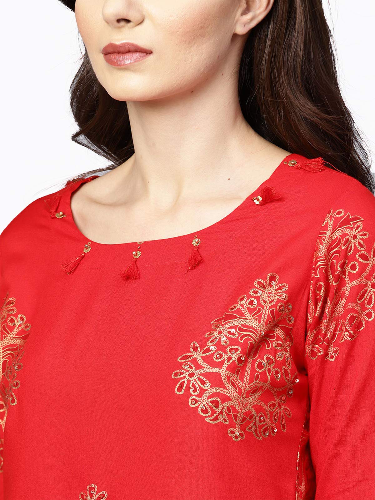 ishin Women's Rayon Salwar Suit Set