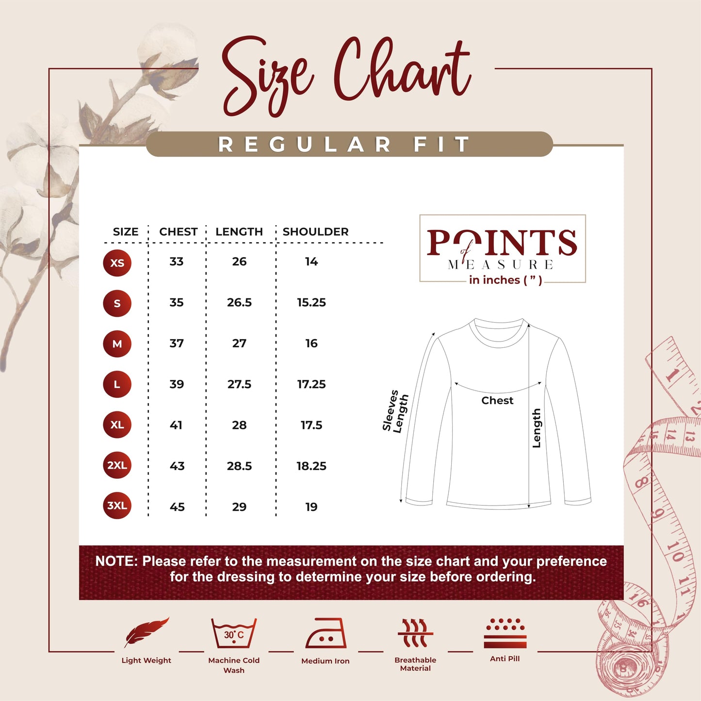 Noble Monk MenS Regular Fit Round T Shirt |Full Sleeves |Solid Pattern | Casual T-Shirt For Men