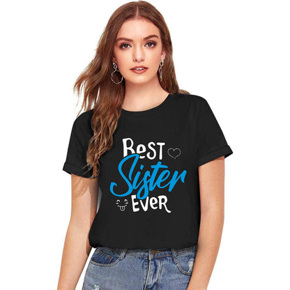Uniplanet Store WomenS Cotton Blend T Shirt With Graphic Pattern Round Neck Half Sleeves Regular Fit And Standard Length