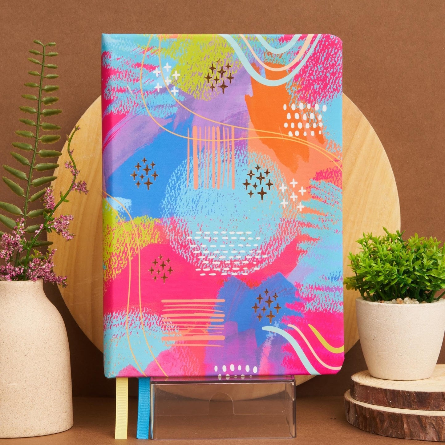 Doodle Hard Bound Soft Foam Padded Paper Notebook|Compact Size A5 (8.25 X 5.7)|160 Pages, 80 Gsm|Flat Opening|Soft Foam Padding|