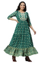 Aurelia WomenS Alpine Green Floral Printed Dress_22Aud10448-505683_Xxl