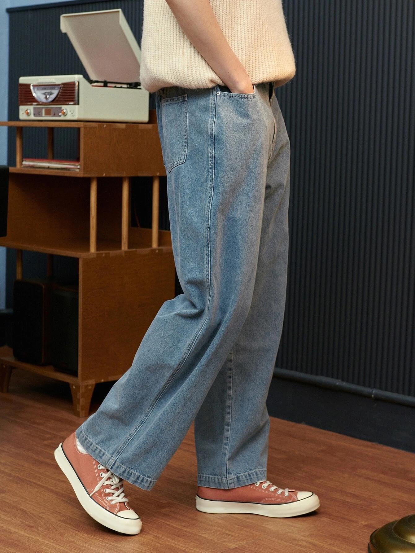 Kotty MenS Regular Mid Rise Light Blue Jeans