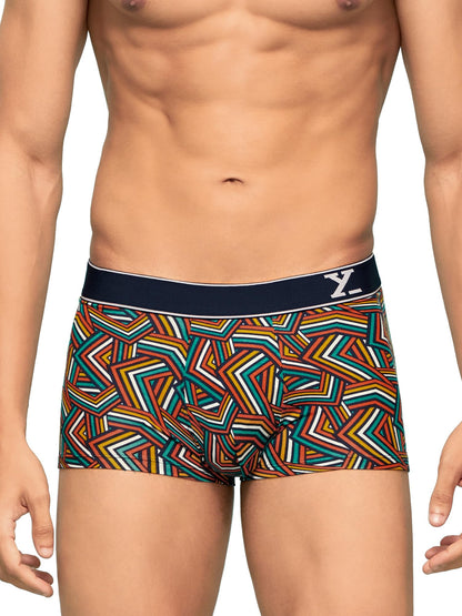 XYXX Mens Cotton Striped (Pack of 3) CR16_Trunk_01_2_3_Black Yellow Red Stripes