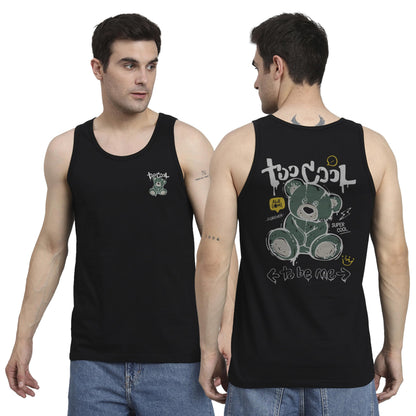 Peppyzone Mens Regular Fit Vest (TT-Teddy16FB20FB_Black2