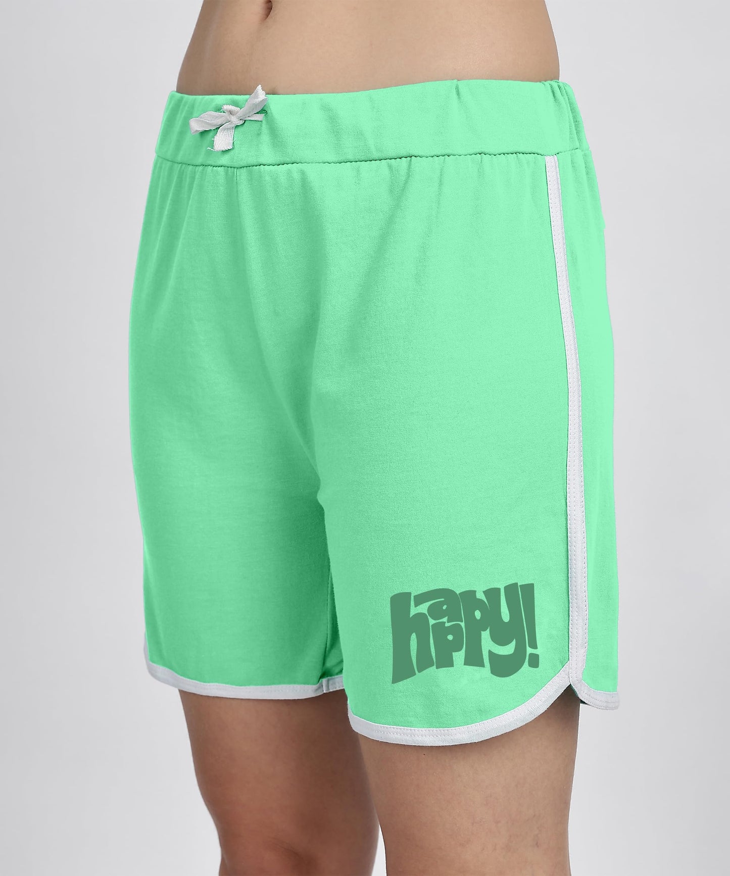 SHODOX 100% Cotton Women Casual Shorts - Printed Short for Gym, Yoga, Cycling, Dance, Summer - Regular Fit (Pack of 2)