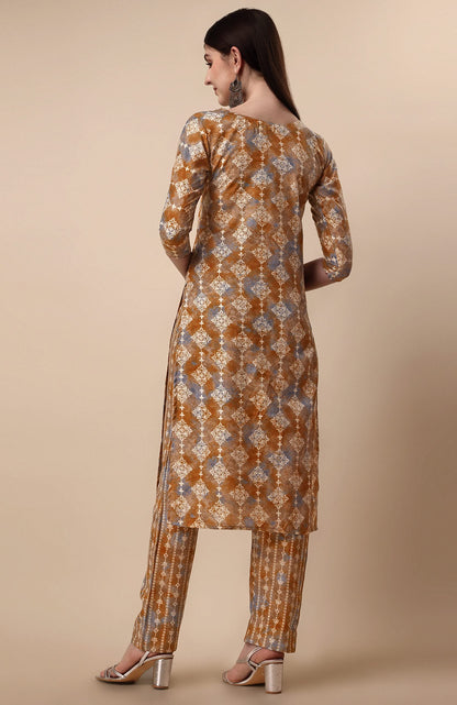 Fashion Basket Womens Cotton Printed Kurta Set (FB-ES-E6023)