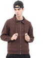 Ketch MenS Cotton Blend Hooded Neck Regular Fit Sweatshirt (Khss000098_Brown_Medium)