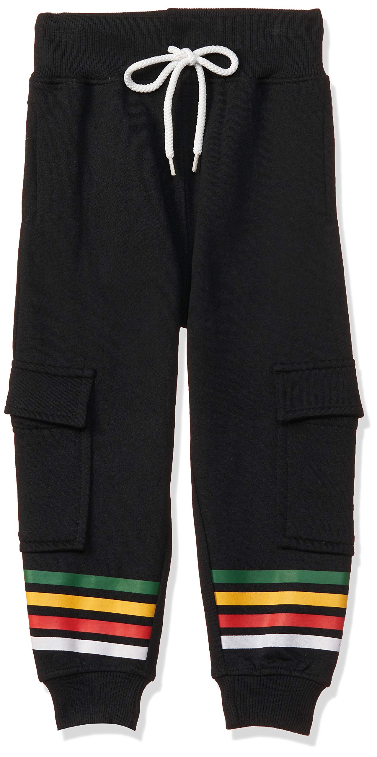 T2F Boys Regular Fit Mid Rise Track Pant Black