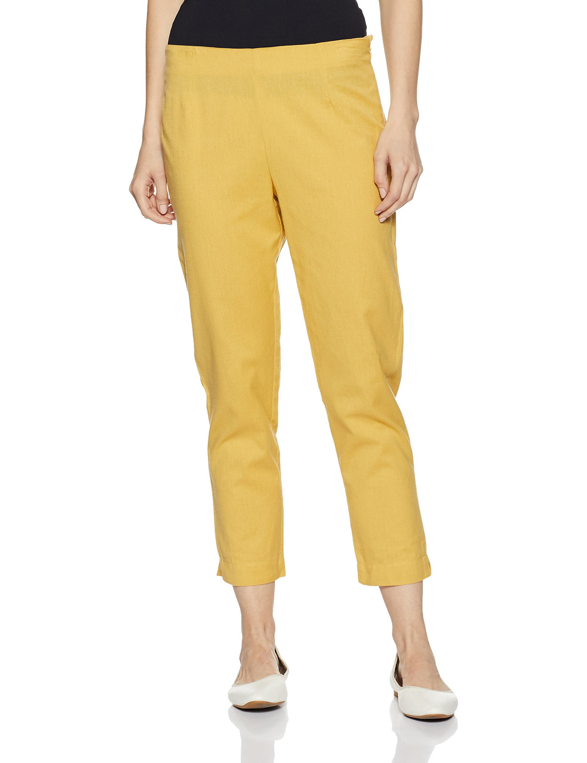 Aurelia Womens Relaxed Fit Pants (CRK60029-03067_M_Gold)