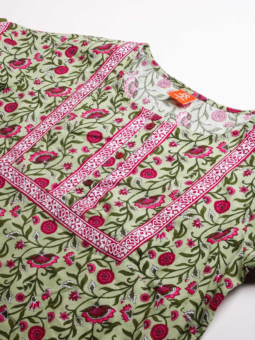 Evolove Womens Cotton Long Maxi Night Gown Nighty Dress with Pocket & Stylish Button, Super Soft Comfortable (Forest Green, LNG