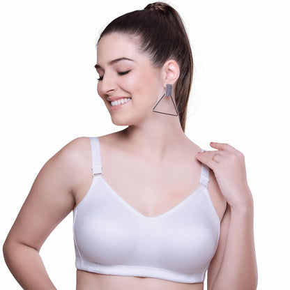 Trylo Riza Superfit WomenS Non Wired Non Padded Dual Layered Premium Fabric Bra Available In C To G Cups,Sizes 32 To 42 & Avail