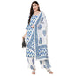 ANNI DESIGNER Women's Rayon Cotton Printed Kurta with Palazzo and Dupatta