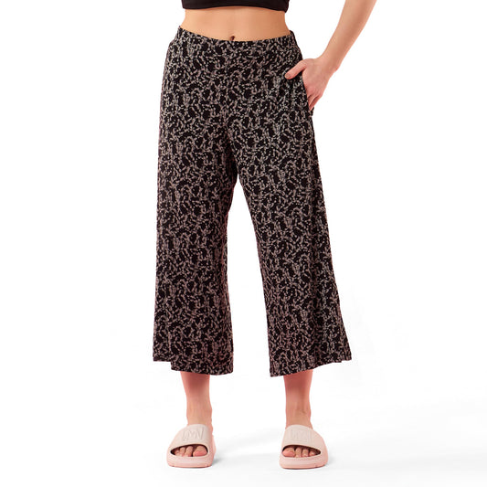 Enamor Womens Relaxed Pants (EA64_Jbk Abstract Alchemy