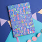Doodle Hard Bound Soft Foam Padded Paper Notebook | Compact Size A5 (8.25 X 5.7) | 160 Pages, 80 Gsm | Flat Opening | Soft Foam