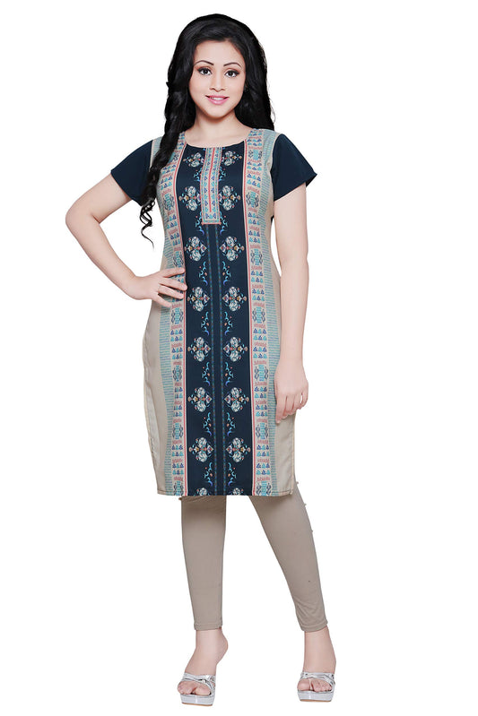 Shiv Textiles Women's Polyester Regular Kurta