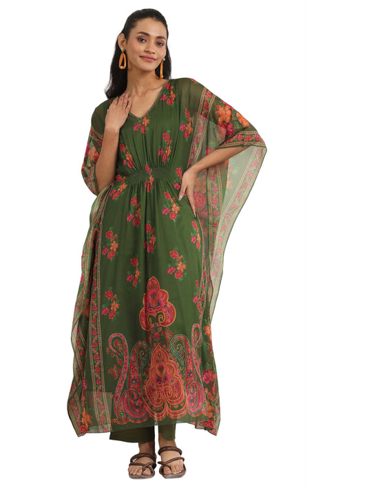Libas Women Chiffon Printed Kurta Set
