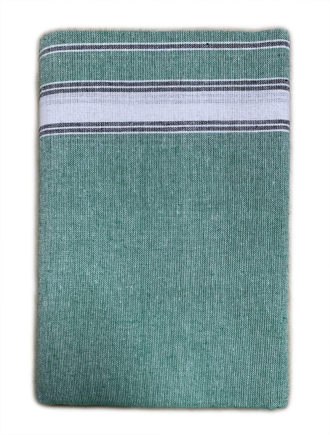 Prakasam Cotton Mens Colour Thalapathi Border Single Dhoti/Size1.28X2.00 Mtrs/Combo Pack Of 2 Dhoties