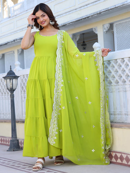 Fashion Basket Georgette Anarkali Dress For Women