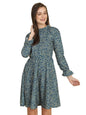 Tagas Women'S Polycotton Fit And Flare Standard Length Dress (Op-1-2001-Blue-L_Blue_L)
