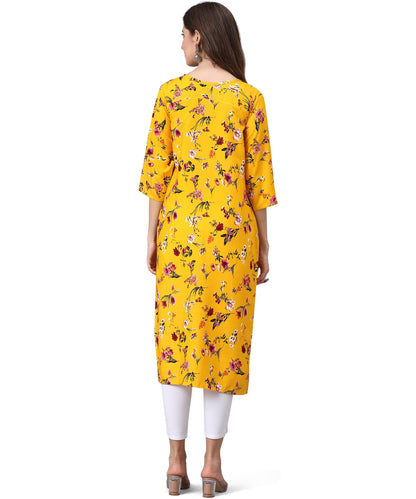 LookMark Womens Printed Crepe Kurti Combo Pack of-3