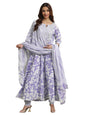 Libas Lavender Pure Cotton Printed Kurta Sets For Women