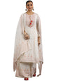 Libas Womens Printed Georgette Straight Kurta With Palazzos And Dupatta