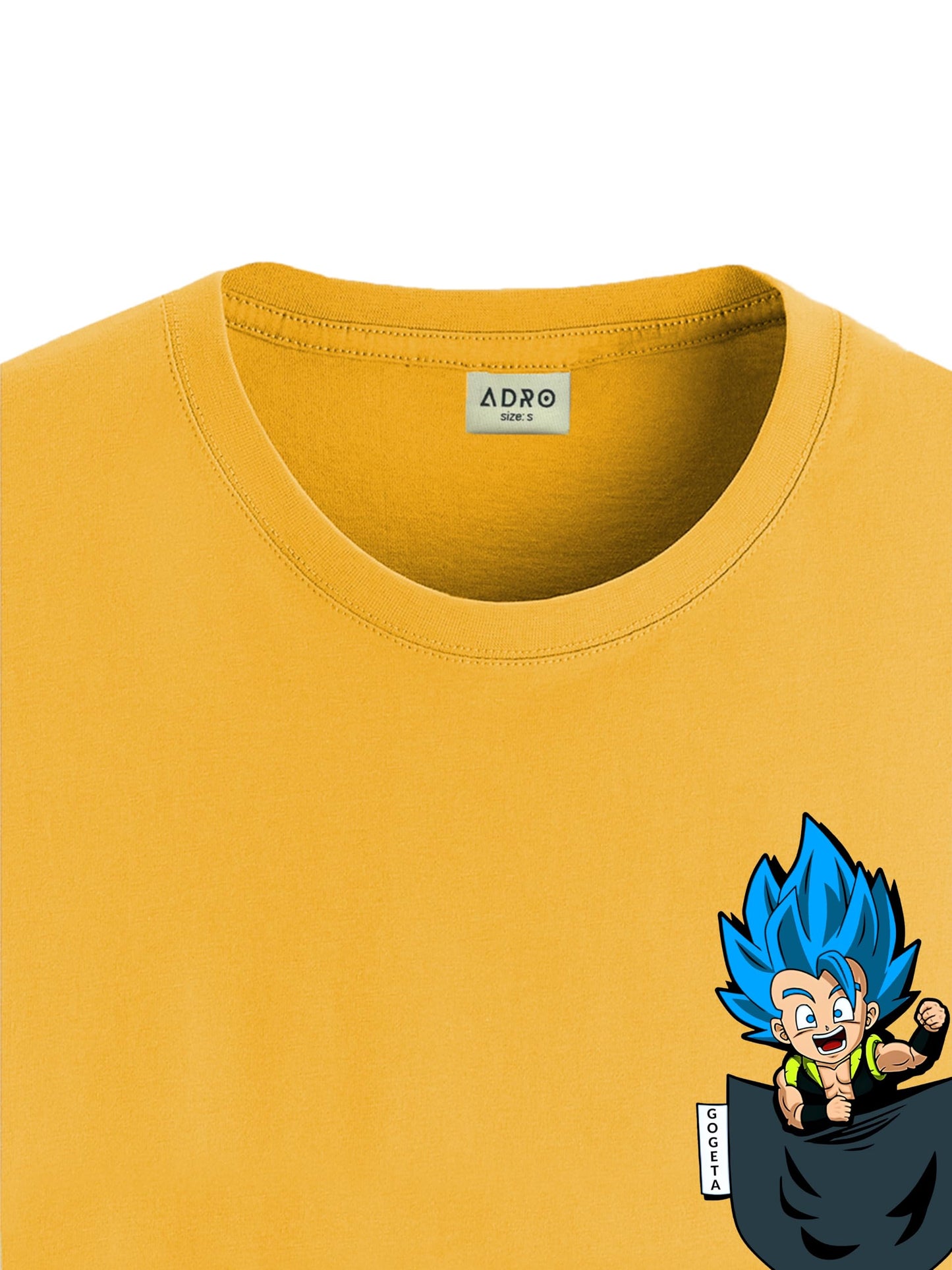 ADRO Tshirt for Men | Anime T Shirt for Men | 100% Cotton Tshirt | Graphic Printed T-Shirt | Chest Printed Tshirt | Gogeta Anime