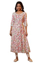 Aurelia WomenS Viscose Floral Regular Kurta (24Fea15150_Off White