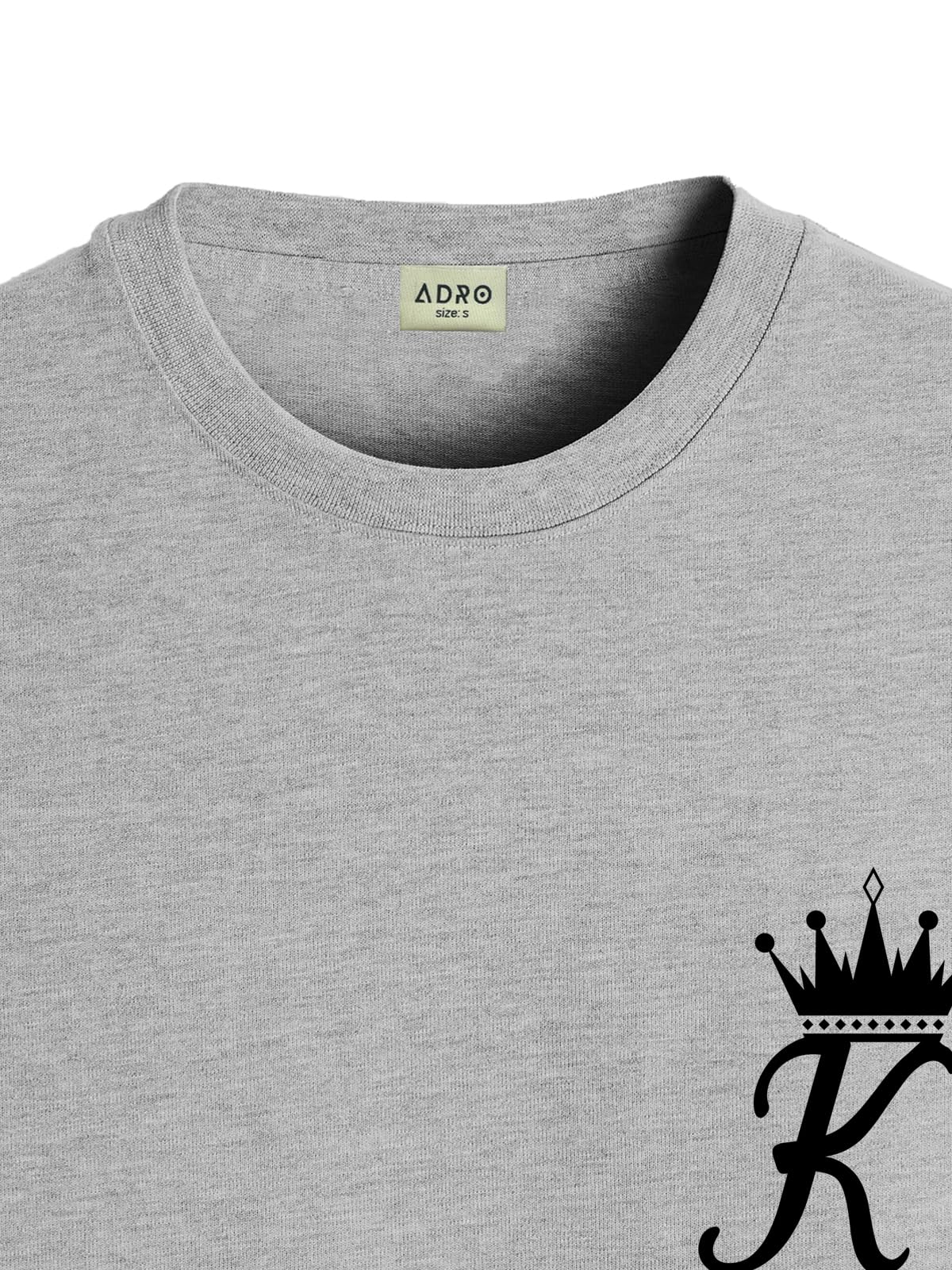 ADRO T-Shirts for MenChest Printed T-Shirt for MenCotton Tshirt for Men|RN24-STICK-KK-GR