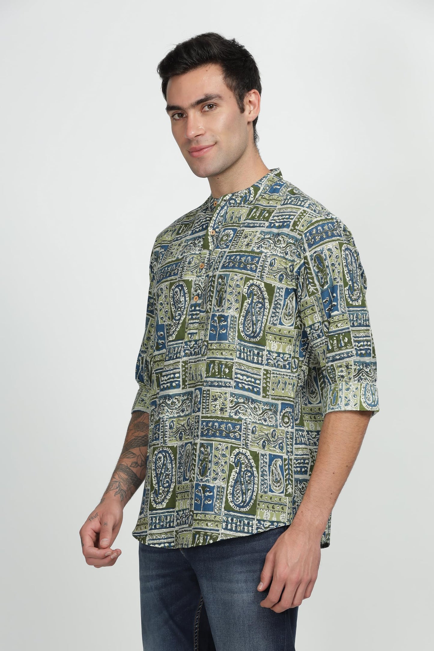 Be Active MenS Cotton Regular Shirt (Scpr-2_Multicolour