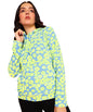 POPWINGS Women Casual Yellow Green Floral Print Hooded Pocket Sweatshirt | Winter Wear | Trendy Sweatshirts