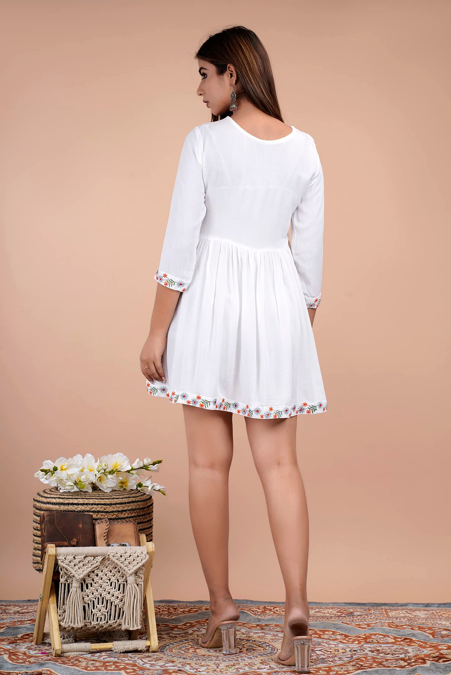 Digital Shopee Women'S Rayon Solid Regular Dress Shirt