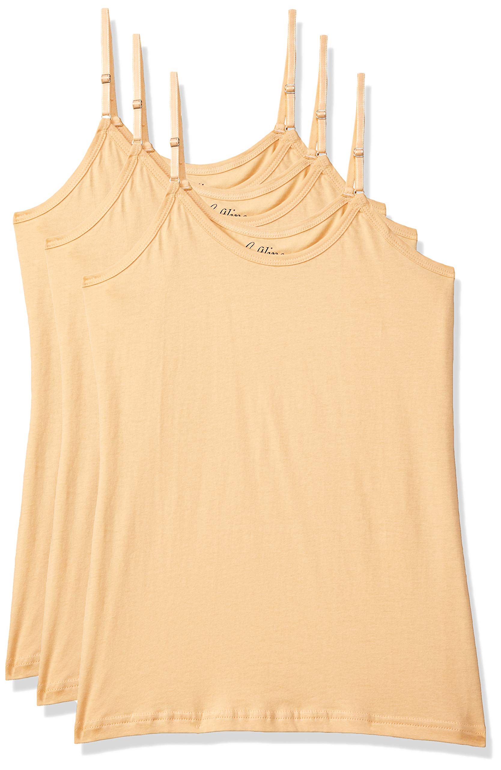 Rupa Softline Regular Fit Women Super Combed Cotton Adjustable Spaghetti Strap Top, Under-Shirt,Stretchable and Body-Hugging, So