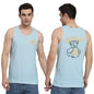 Peppyzone Mens S to 5XL Designer Men Vest Teddy Printed Cotton Sando/Baniyan/Ganji for Men and Boys - Perfect for Gym Workouts,