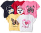 T2F Girls Solid Regular T-Shirt (GLS-TSRT-20_Multicolor 1