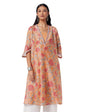 Fabindia Women Silk Printed Long Kurta Cotton_L Pink
